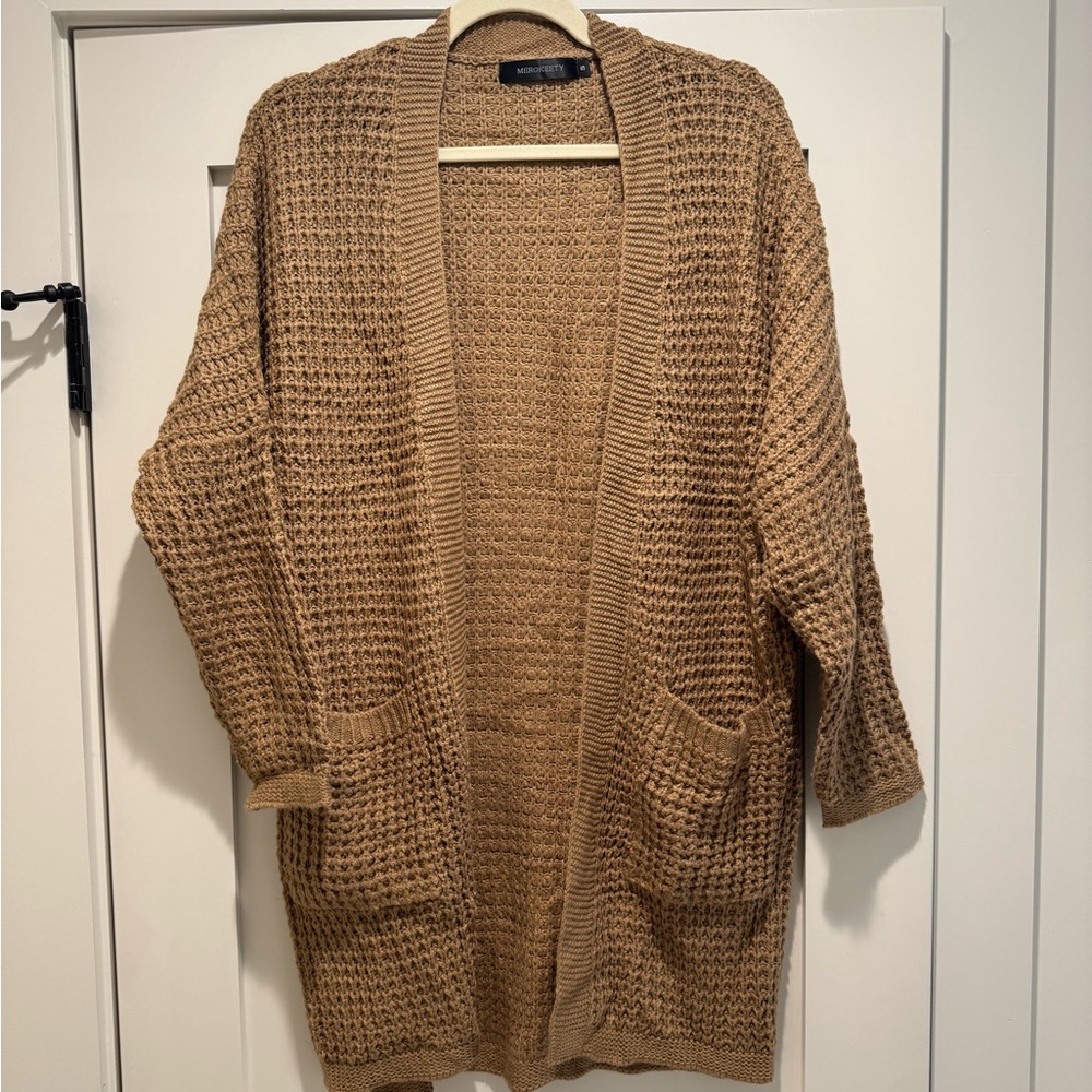 Merokeety Waffle Cardigan